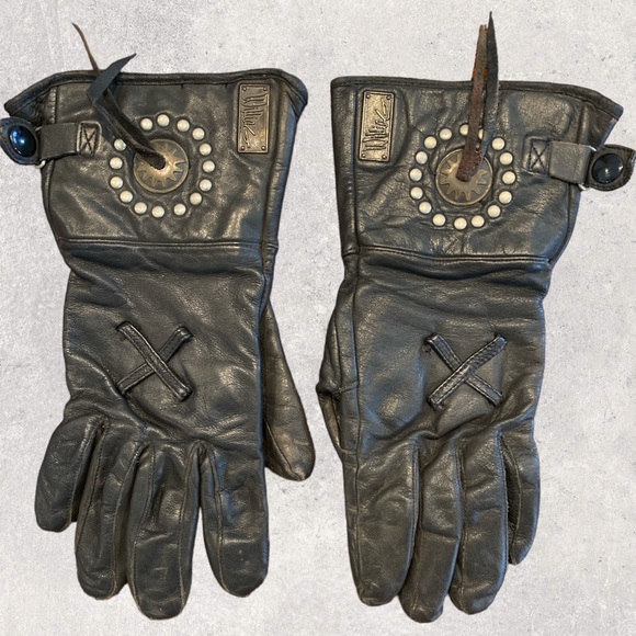 Willie G Accessories - Wille G Biker’s Leather Gloves
